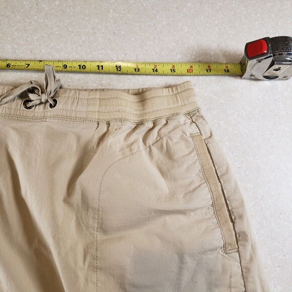 Ll Bean Womens Tan Nylon Ripstop Short Skirt Sz M Beige - Picture 3 of 8